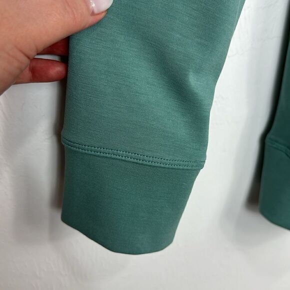 Chico’s Zenergy Sandwashed Draped Jacket In Frosted Teal Size L - Picture 4 of 10